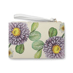 Purple Asters Clutch Bag