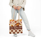 Leaves Layers Lattes Autumn Canvas Tote