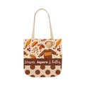 Leaves Layers Lattes Autumn Canvas Tote
