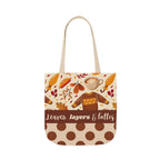 Leaves Layers Lattes Autumn Canvas Tote