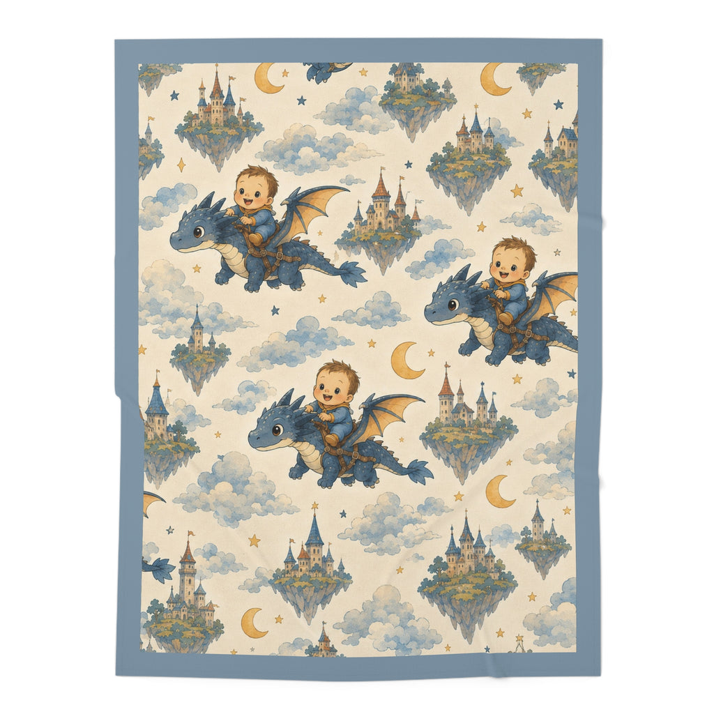Dragon Rider Baby Swaddle Blanket (Boy)