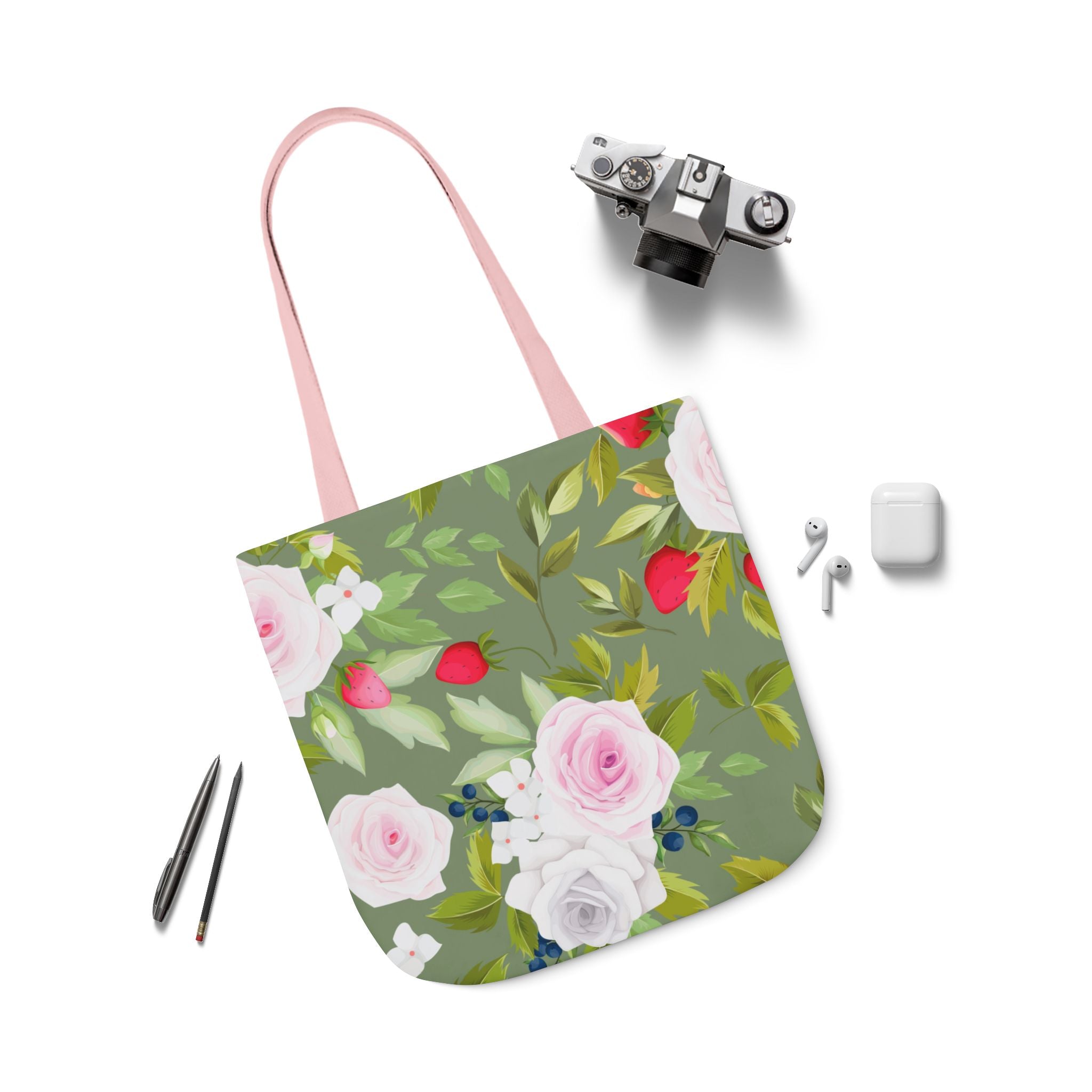 Rose and Berry Tote Bag