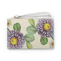 Purple Asters Clutch Bag