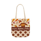 Leaves Layers Lattes Autumn Canvas Tote