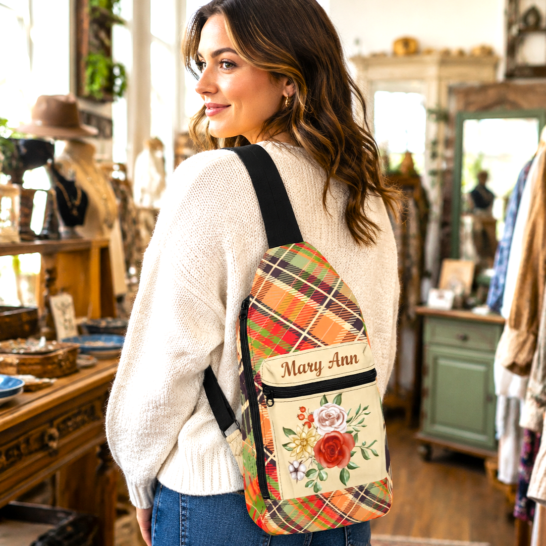 Autumn Roses Sling Bag