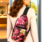 Burgundy Garden Sling Bag