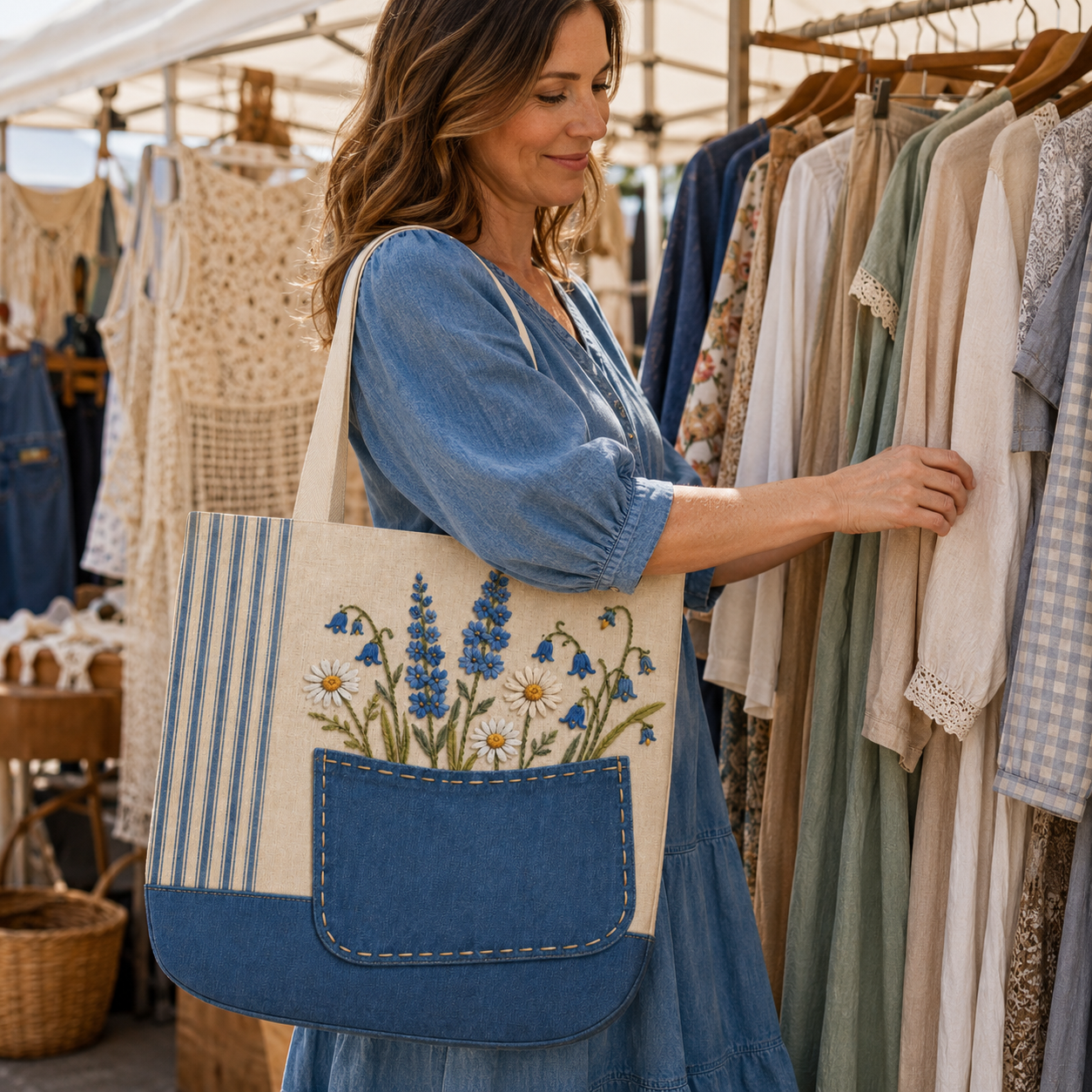 Denim Diva Tote Bag
