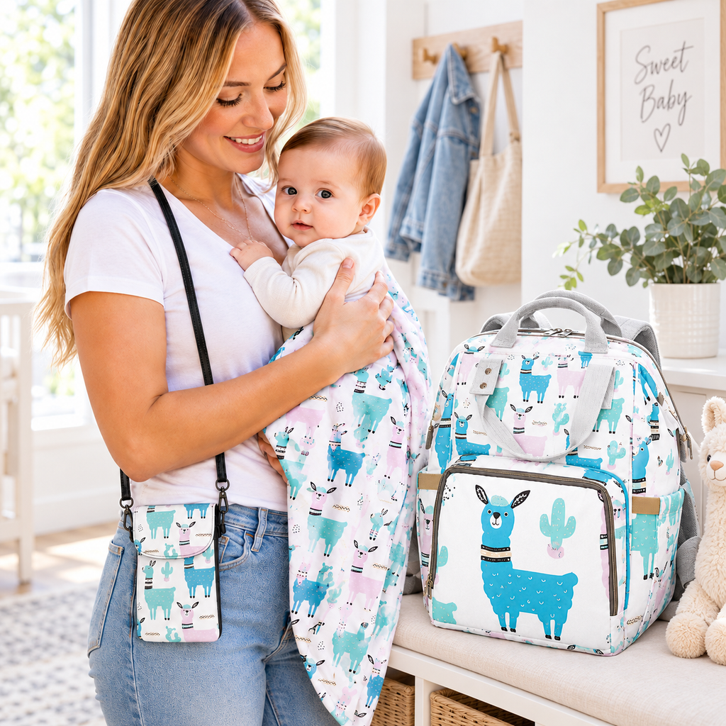 Desert Llama Coordinated Baby Set