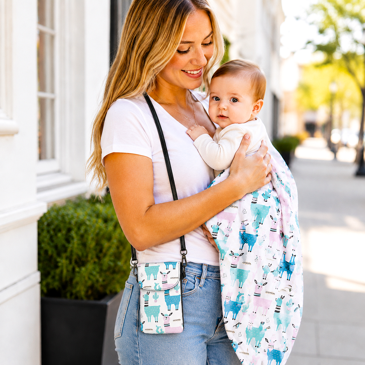 Desert Llama Phone Wallet Crossbody