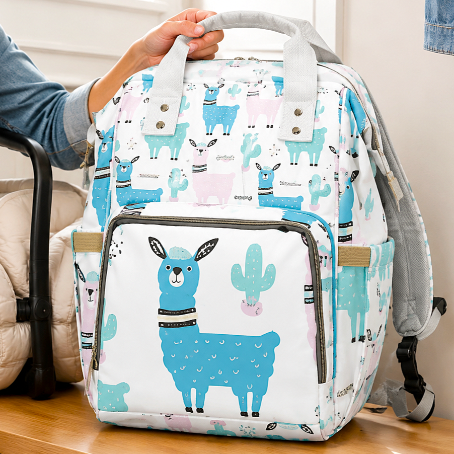 Desert Llama Diaper Bag