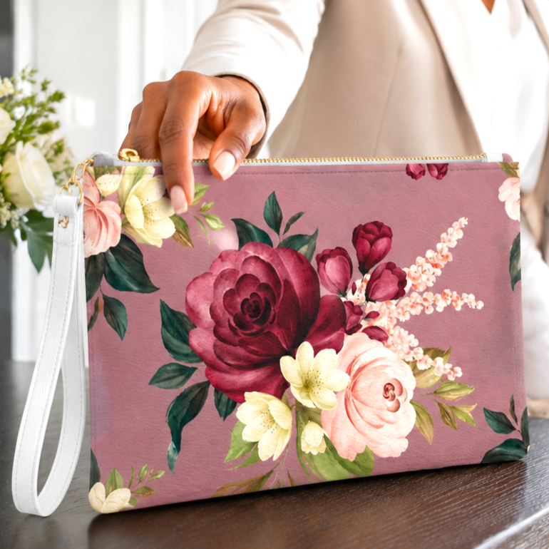 Plum Pretty Clutch Bag