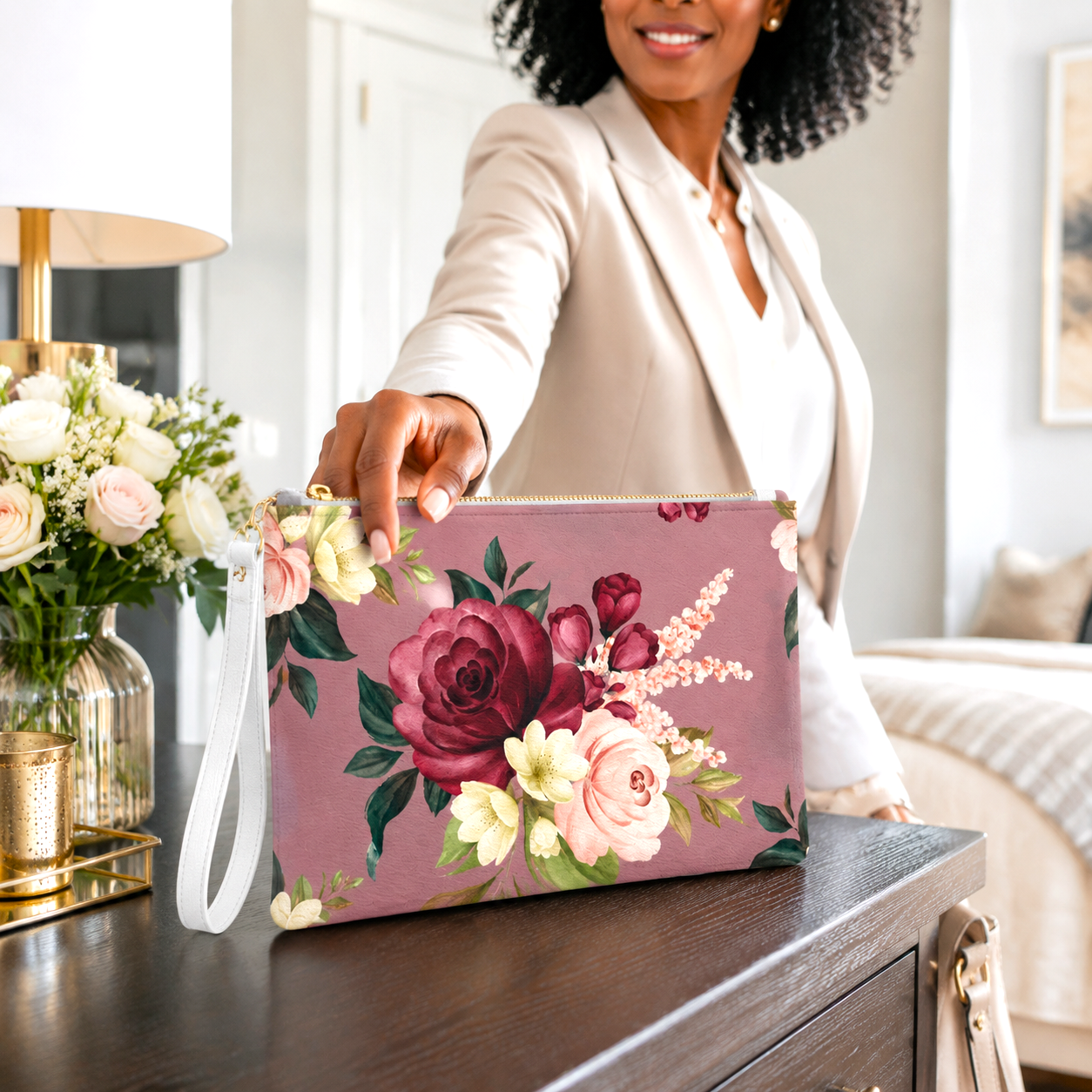 Plum Pretty Clutch Bag