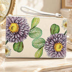Purple Asters Clutch Bag